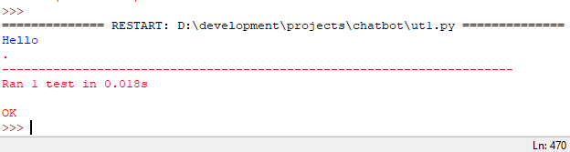 Chatbot 2: Unit Test 2